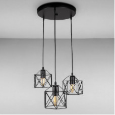 Світильник підвісний Light House LS-17162F-3 BK (300) чорний