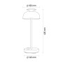 Изображение LED лампа настiльна з акумулятором VIDEX VL-TF23G 8.5W 4000K+RGB Green ИМ Light-Deco 11 