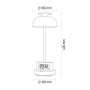 Изображение LED лампа настiльна з акумулятором VIDEX VL-TF24G 8W 4000K+RGB Green ИМ Light-Deco 12 