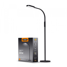 Торшер світлодіодний LED VIDEX TF07B 14W 3000-5500K чорний