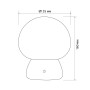 Зображення LED лампа настiльна з акумулятором VIDEX VL-TF26BG 4W 3000-6500K+RGB Beige ИМ Light-Deco 2 