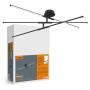 Изображение LED світильник стельовий VIDEX CLD013 40W 3000-4000-6000K Black ИМ Light-Deco 