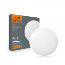 Світильник світлодіодний аварійний накладний з датчиком руху LED VIDEX 30W 2700-6500K 220V білий