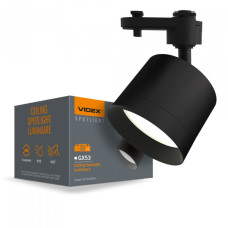 Світильник VIDEX під лампу GX53 трековий Чорний VL-SPF17C-B чорний