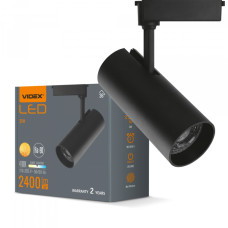 Світильник трековий світлодіодний LED VIDEX 30W 4100K чорний