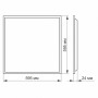 Зображення LED панель VIDEX 60W 6000K 220V матова 2шт/упак ИМ Light-Deco 2 
