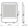 Изображение Прожектор светодиодный LED VIDEX PREMIUM F2 150W 5000K серый ИМ Light-Deco 3 