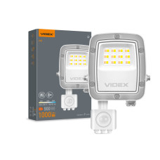 LED прожектор VIDEX F5 10W 3000-5000-6500K з датчиком руху 230V White (VL-F5-010CW-S) LED прожектор VIDEX F5 10W 3000-5000-6500K з датчиком руху 230V White (VL-F5-010CW-S)