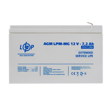 Аккумулятор мультигелевый LPM-MG 12V - 7.2 Ah