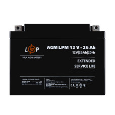 Распродажа (4134) Аккумулятор AGM LPM 12V - 26 Ah (09-2024)