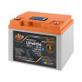 Зображення Аккумулятор LP LiFePO4 12,8V - 50 Ah (640Wh) (BMS 80А/50A) пластик LCD Smart BT ИМ Light-Deco 1 
