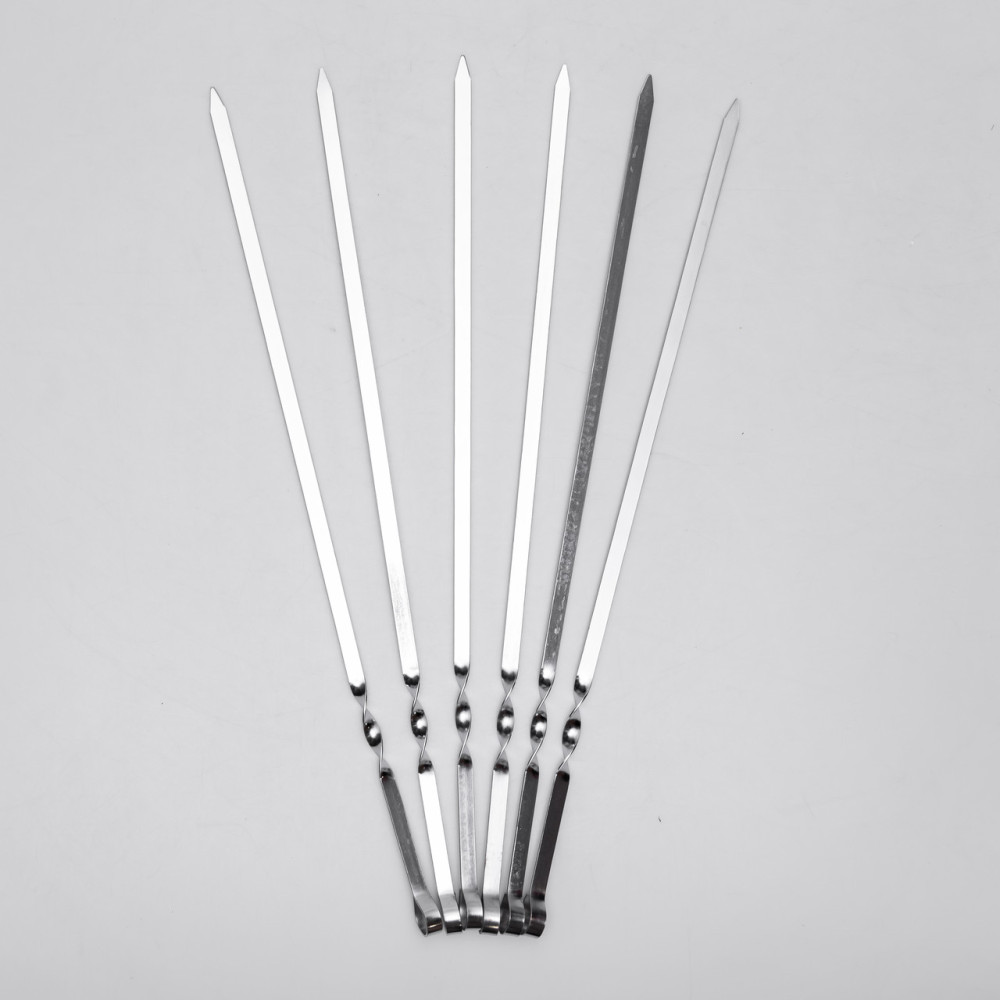 Изображение Набор шампуров 6 штук из нержавеющей стали 55x1см BQ-19 ИМ Light-Deco 3 