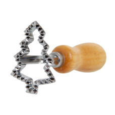 Штамп для печенья 10 см (цинковый сплав/дерево)