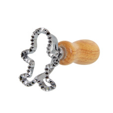 Штамп для печенья 10 см (цинковый сплав/дерево)