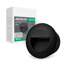 Архитектурный светодиодный накладной светильник Ardero DH1020ARD 3Вт 3000K черный