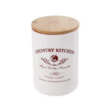 Банка для сыпучих продуктов country kitchen 1000мл 10x15см