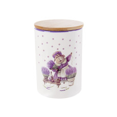 Банка для сыпучих продуктов лавандовые истории 1000мл 10x15см