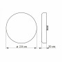 Зображення LED світильник безрамковий круглий VIDEX 33W 4100K ИМ Light-Deco 2 