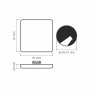 Изображение LED світильник безрамковий квадратний VIDEX VLE-DLFS-094 9W 4000K 220V ИМ Light-Deco 3 