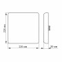 Изображение LED світильник безрамковий квадратний VIDEX 33W 4100K ИМ Light-Deco 2 
