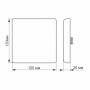 Изображение LED светильник безрамочный квадратный VIDEX 15W 4100K ИМ Light-Deco 2 