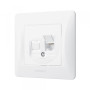 Зображення Розетка CAT6 одинарна комп'ютерна біла VIDEX BINERA ИМ Light-Deco 2 