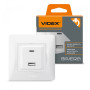 Зображення Розетка USB-A + USB-C PD20W біла VIDEX BINERA ИМ Light-Deco 