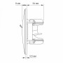 Изображение Розетка CAT3 одинарна телефонна біла VIDEX BINERA ИМ Light-Deco 5 