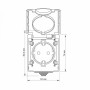 Зображення IP65 Розетка зовнішня одинарна із заземленням сіра VIDEX BINERA ИМ Light-Deco 3 