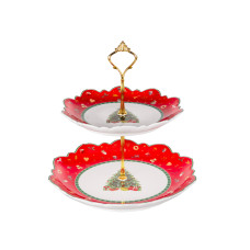 Двоярусне блюдо christmas delight 21,5см і 26,5см