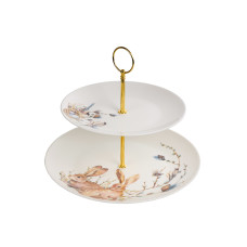Двоярусне блюдо easter time 21см та 27см