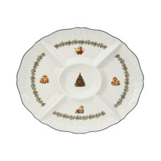 Блюдо для закусок santa's gift 32см