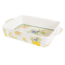 Блюдо з ручками лимон 32,6х19х6 см