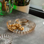 Зображення Стеклянное блюдо с соусником 21х19х3 см тарелка для суши коричневая HP-YH-1 ИМ Light-Deco 4 