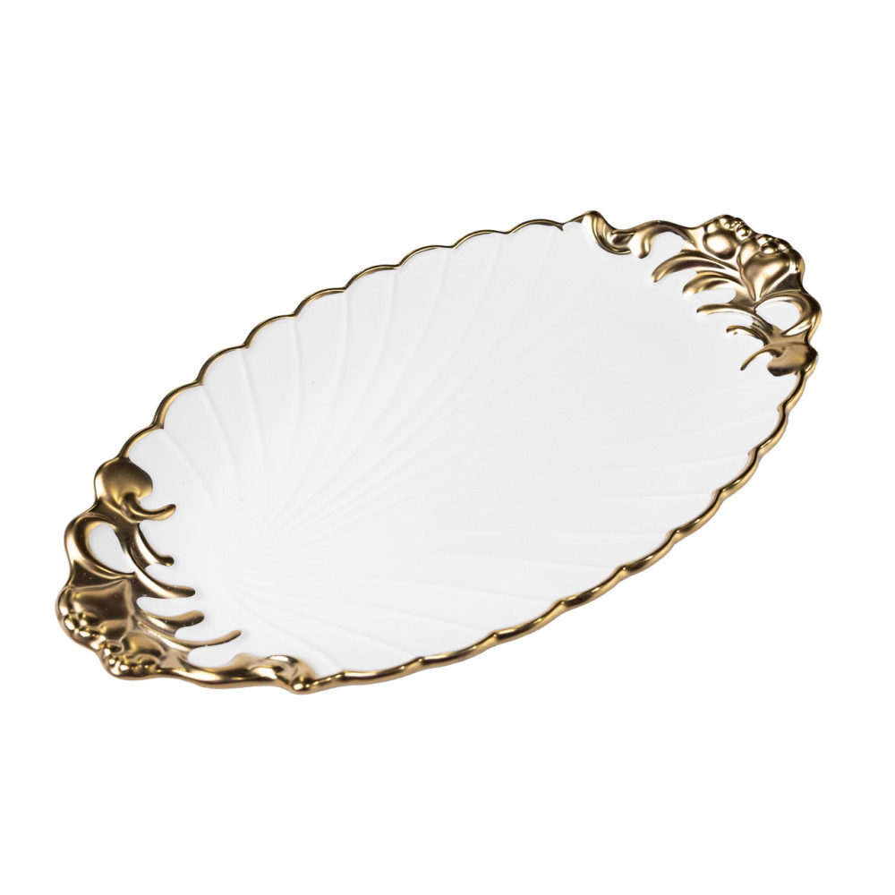 Изображение Блюдо сервировочное фарфоровое Margaret 30*17*2 см Yiwu YYSH1235 ИМ Light-Deco 2 