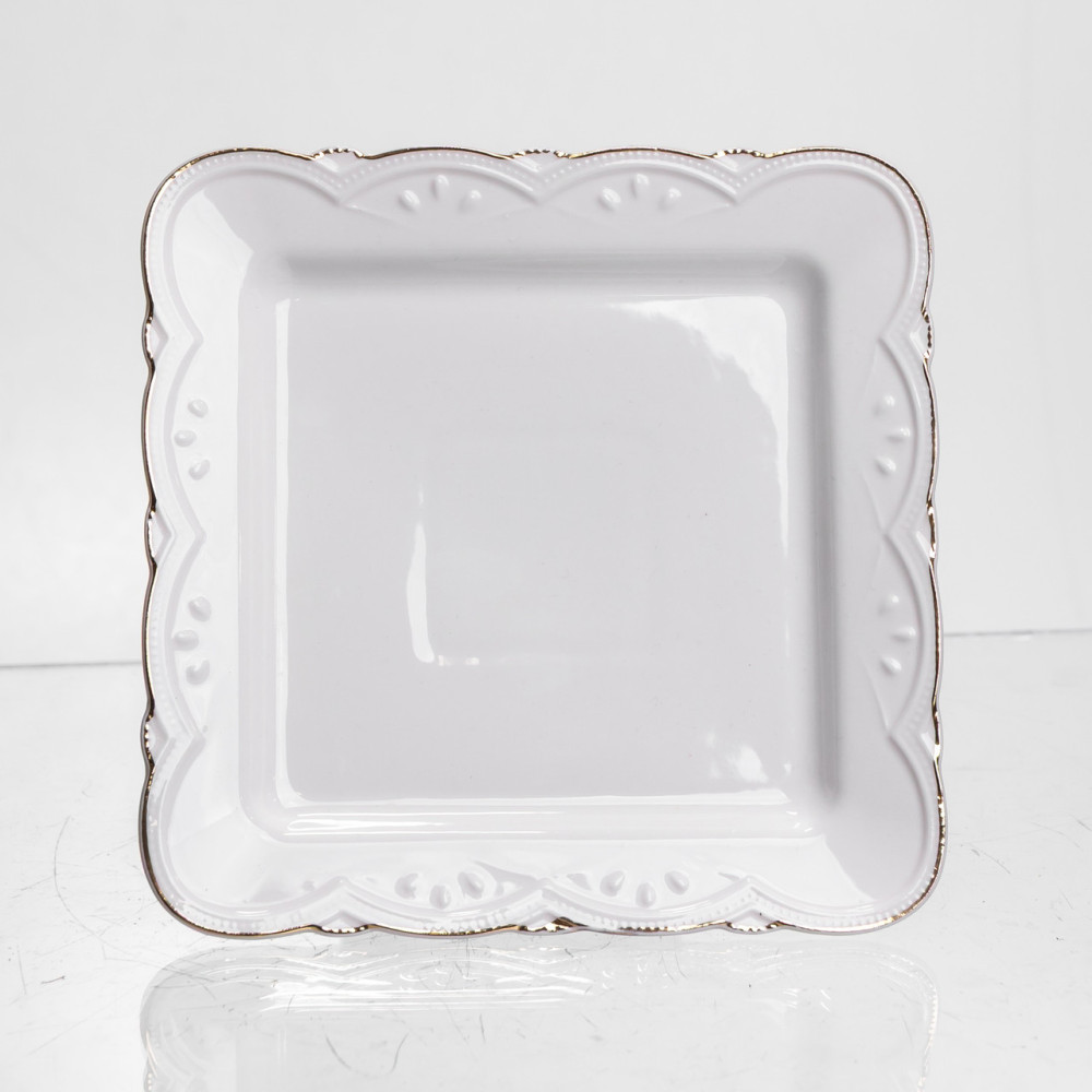 Изображение Блюдо сервировочное фарфоровое Pearl 15*15 см Yiwu 120-YH-HG046 ИМ Light-Deco 3 