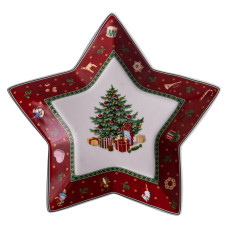Блюдо сервировочное Christmas 25.5см для закусок Yiwu HP-SDHK-19 Блюдо сервировочное Christmas 25.5см для закусок Yiwu HP-SDHK-19