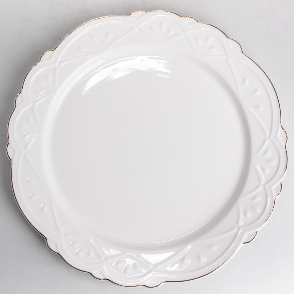 Изображение Блюдо сервировочное круглое фарфоровое Pearl 30,5 см Yiwu HP-HK-C18 ИМ Light-Deco 