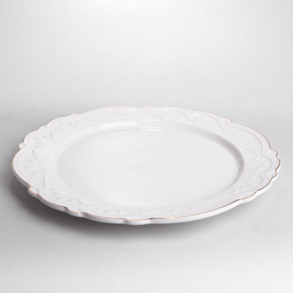 Изображение Блюдо сервировочное круглое фарфоровое Pearl 30,5 см Yiwu HP-HK-C18 ИМ Light-Deco 2 
