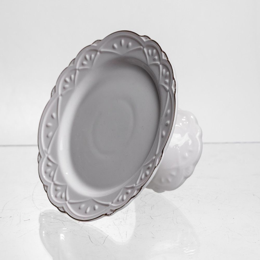 Изображение Блюдо на ножке фарфоровое Pearl 15 см Yiwu 120-YH-HG047 ИМ Light-Deco 2 