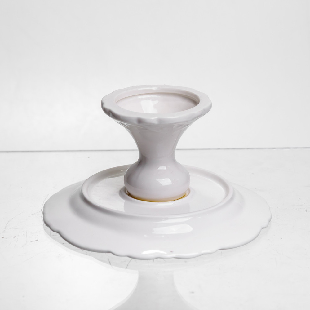 Изображение Блюдо на ножке фарфоровое Pearl 15 см Yiwu 120-YH-HG047 ИМ Light-Deco 3 