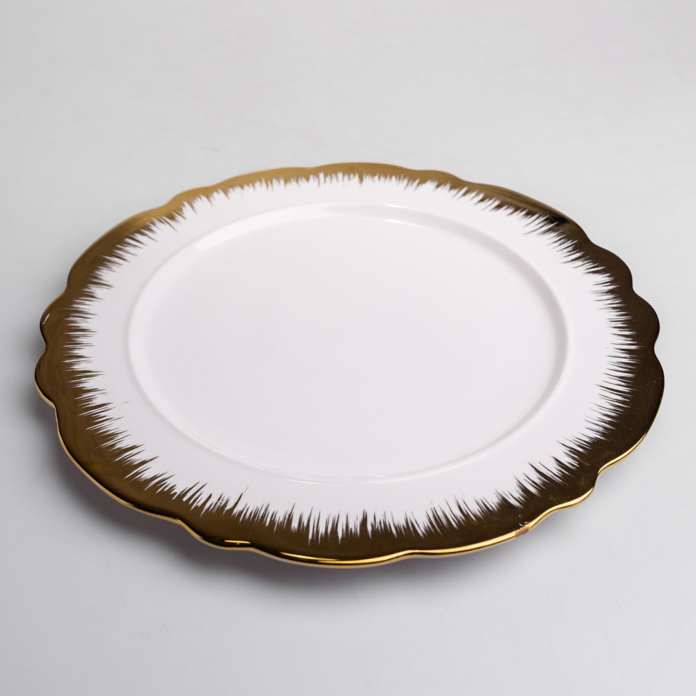 Изображение Блюдо сервировочное фарфоровое Golden Eye 30,5 см Yiwu DD26-26 ИМ Light-Deco 3 