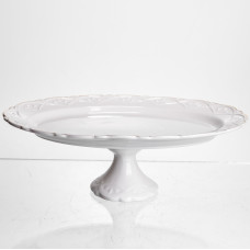 Блюдо на ножке фарфоровое Pearl 25,5 см Yiwu 120-YH-HG050 Блюдо на ножке фарфоровое Pearl 25,5 см Yiwu 120-YH-HG050