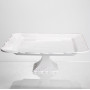 Изображение Блюдо на ножке квадратное фарфоровое Pearl 30,5*30,5 см Yiwu 120-YH-HG039 ИМ Light-Deco 