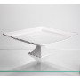 Изображение Блюдо на ножке квадратное фарфоровое Pearl 30,5*30,5 см Yiwu 120-YH-HG039 ИМ Light-Deco 2 