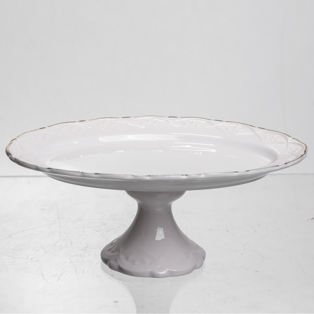Изображение Блюдо на ножке фарфоровое Pearl 20,5 см Yiwu 120-YH-HG051 ИМ Light-Deco 