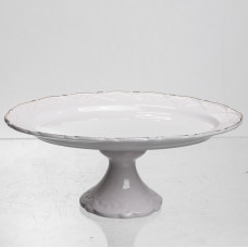 Блюдо на ножке фарфоровое Pearl 20,5 см Yiwu 120-YH-HG051 Блюдо на ножке фарфоровое Pearl 20,5 см Yiwu 120-YH-HG051