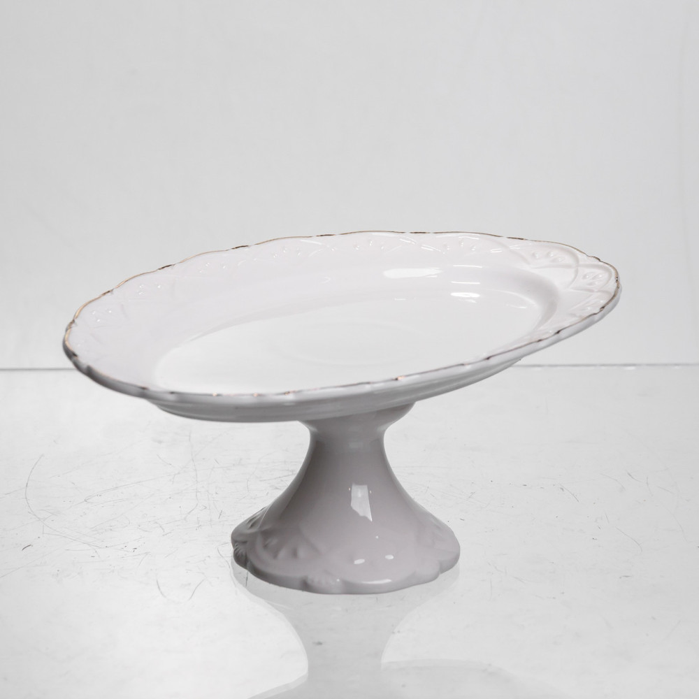 Изображение Блюдо на ножке фарфоровое Pearl 20,5 см Yiwu 120-YH-HG051 ИМ Light-Deco 2 