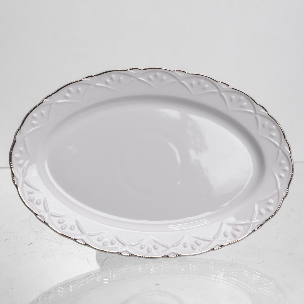 Изображение Блюдо на ножке фарфоровое Pearl 20,5 см Yiwu 120-YH-HG051 ИМ Light-Deco 3 