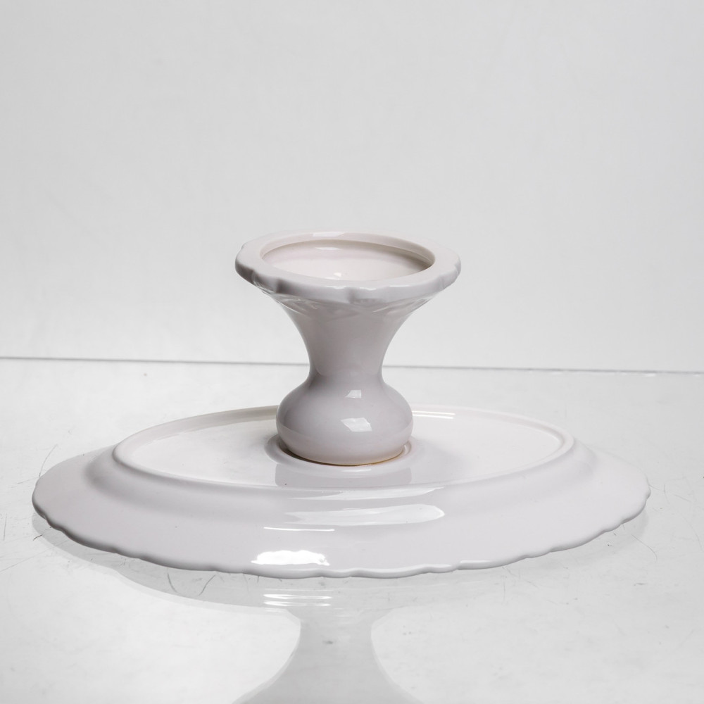 Изображение Блюдо на ножке фарфоровое Pearl 20,5 см Yiwu 120-YH-HG051 ИМ Light-Deco 4 